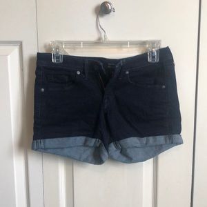 Mid rise midi shorts